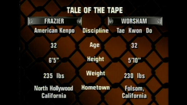 Cal Worsham contre Zane Frazier