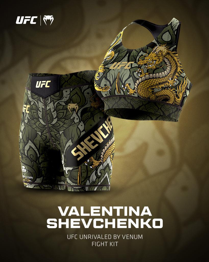 Valentina Shevchenko dispose d’un équipement de combat personnalisé à l’effigie d’un dragon pour l’UFC 315 | Montreal