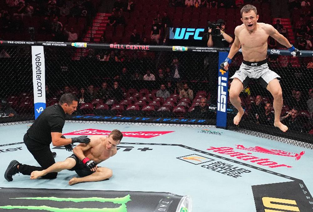 Bezkat Almakhan frappe fort à l’UFC 315 et expédie Brad Katona par KO en seulement 64 secondes | Montreal