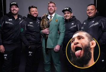 UFC 319 : Khamzat Chimaev critique le physique des coachs de du Plessis avant le combat pour le titre