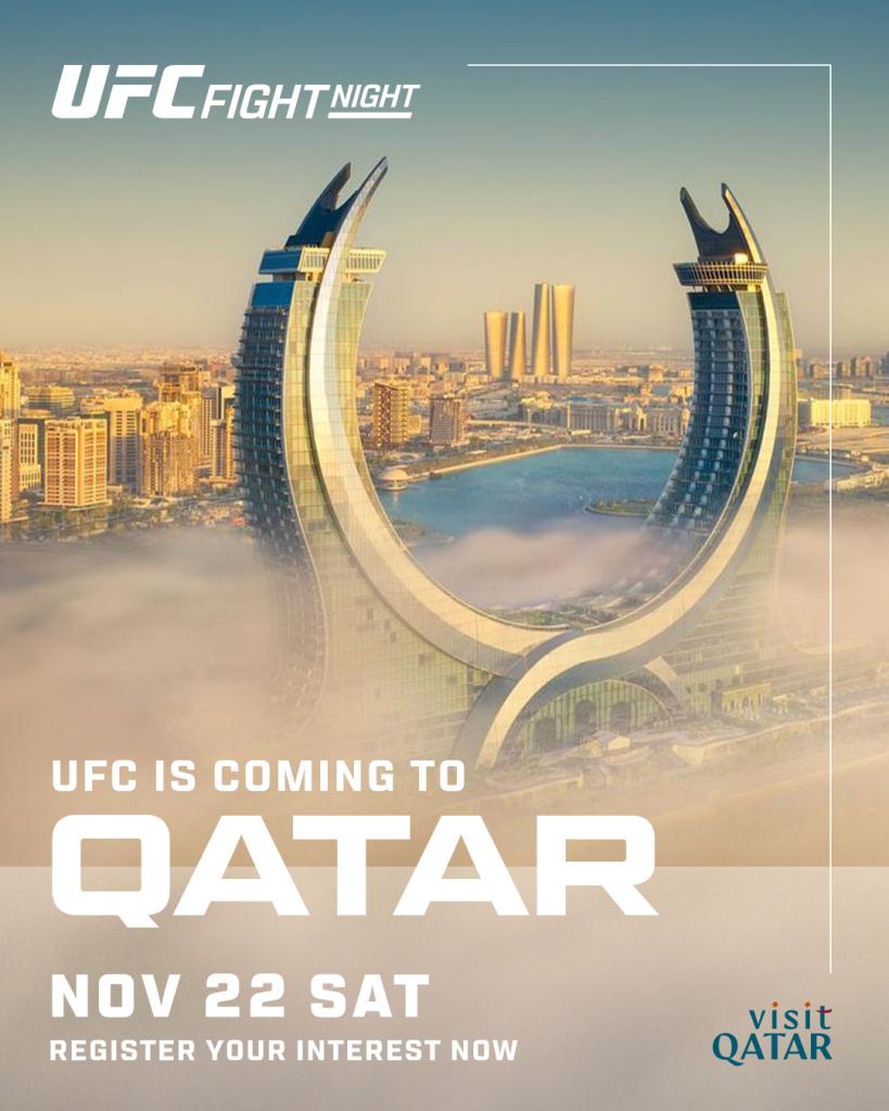 L'UFC débarque pour la toute première fois au Qatar pour une soirée de combats qui s'annonce déjà historique