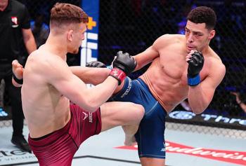 George Mangos connaît sa première défaite en carrière professionnelle contre le champion des poids plumes du BFL, Radley Da Silva | DWCS 77