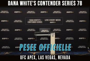 Contender Series 2025 - Week 2 - La pesée : résultats | Las Vegas
