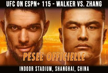 UFC ON ESPN+ 115 - La pesée : résultats, vidéos, faceoffs | Shanghai