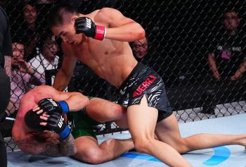 UFC Shanghai : victoire controversée de Taiyilake Nueraji sur Kiefer Crosbie après une faute flagrante au premier round
