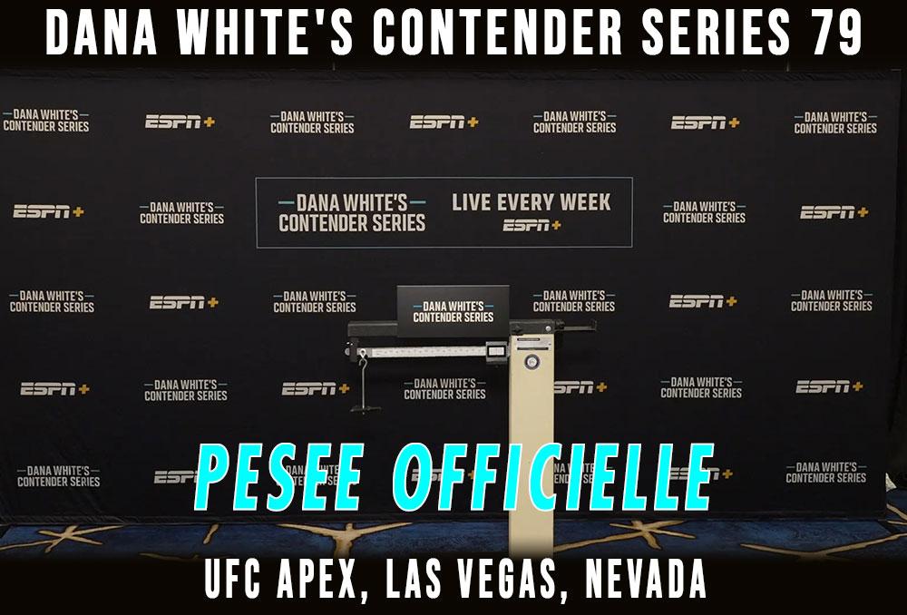 Contender Series 2025 - Week 3 - La pesée : résultats | Las Vegas