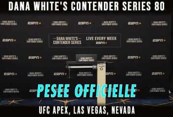 Contender Series 2025 - Week 4 - La pesée : résultats | Las Vegas