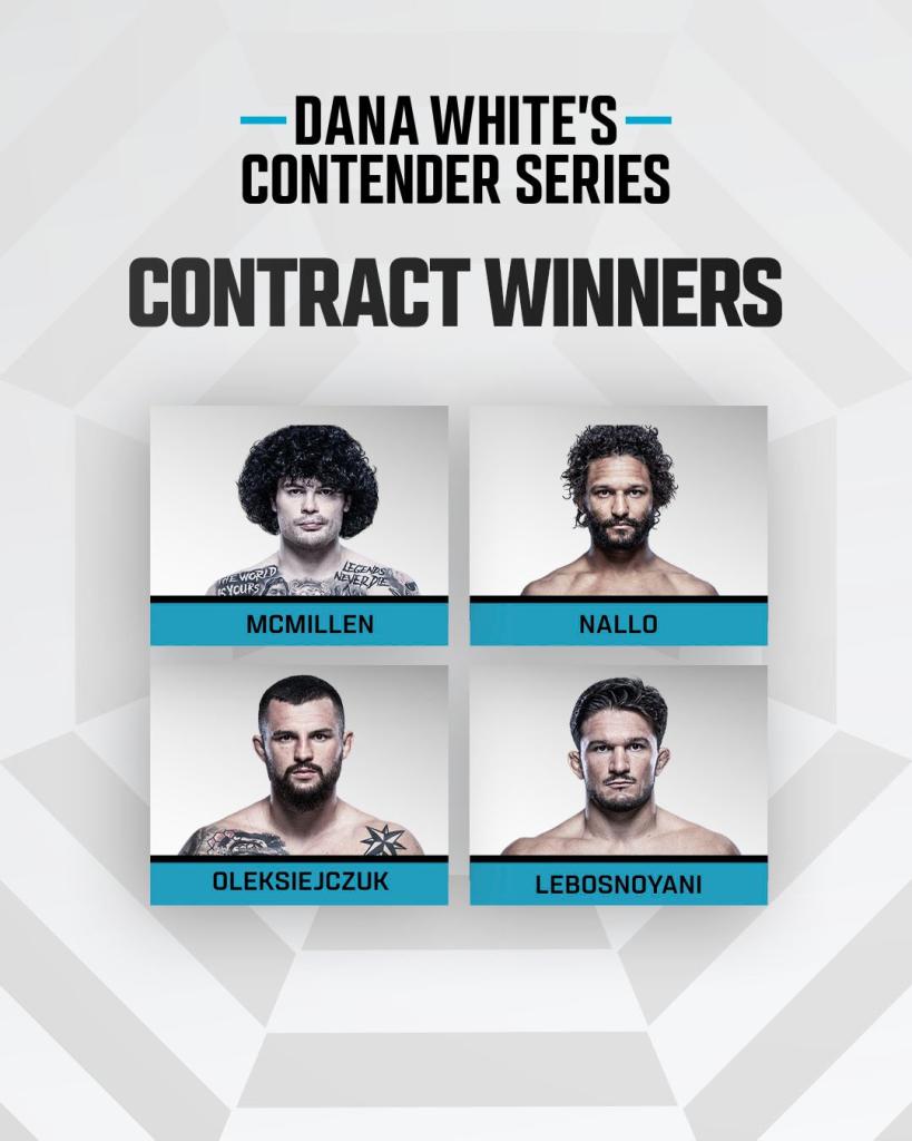 Dana White accorde quatre contrats UFC après une soirée de combats et de finitions spectaculaires | DWCS 80