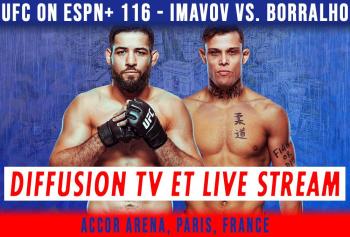UFC Paris 4 - Programme et diffusion TV et Live Stream