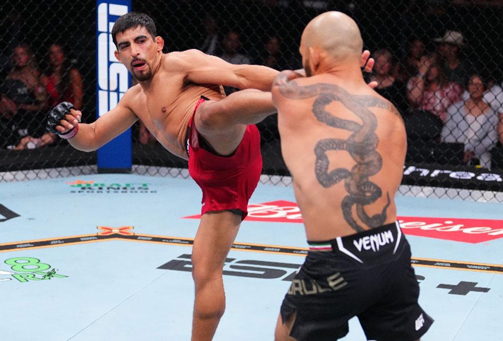 Jesus Aguilar fait la différence dans le troisième round pour sécuriser sa victoire face à un Luis Gurule combatif | Noche UFC
