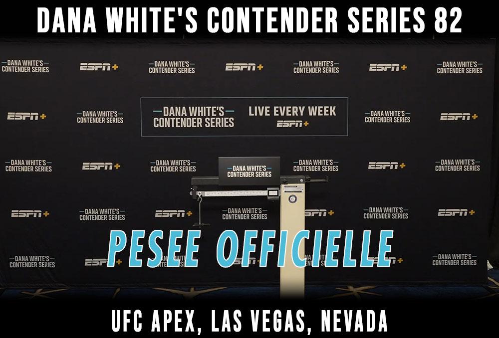 Contender Series 2025 - Week 6 - La pesée : résultats | Las Vegas
