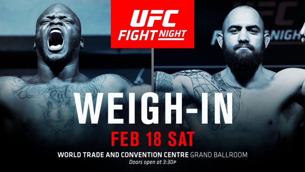 UFC Fight Night 105 - La pesée (résultats)