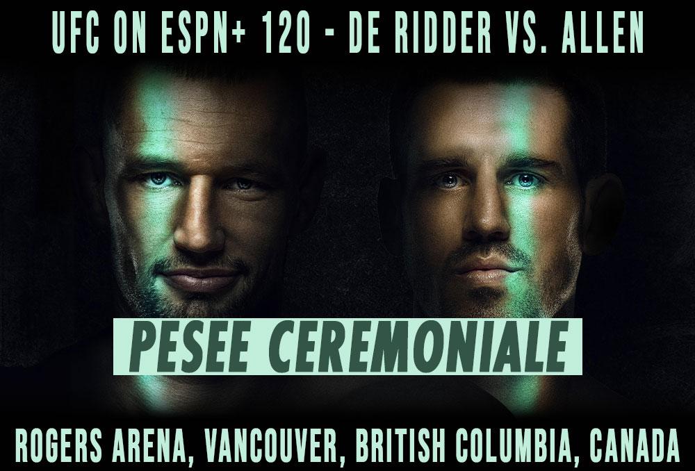 UFC on ESPN+ 120 - Pesée cérémoniale | Vancouver