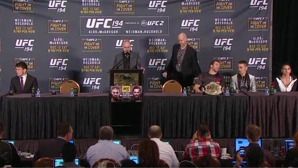 UFC 194 - Interviews et conférence de presse d'après combat