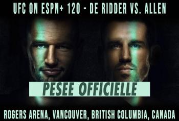 UFC on ESPN+ 120 - La pesée : résultats, vidéos, faceoffs | vancouver