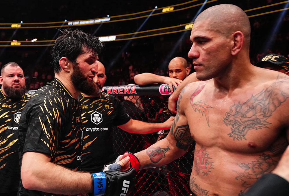 Alex Pereira met au défi Magomed Ankalaev de comparer leurs dossiers médicaux