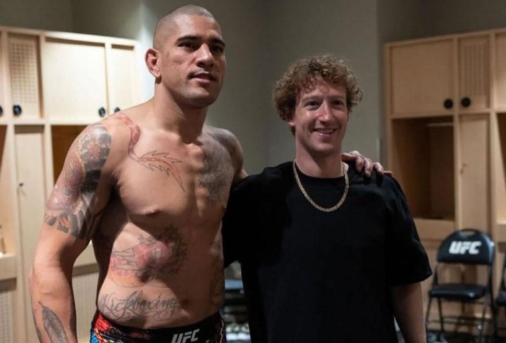 Mark Zuckerberg aperçu en sparring face au champion Alex Pereira