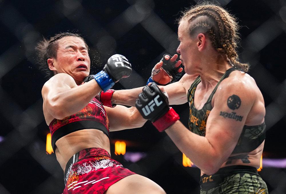 Valentina Shevchenko surclasse Zhang Weili et conserve son titre | UFC 322