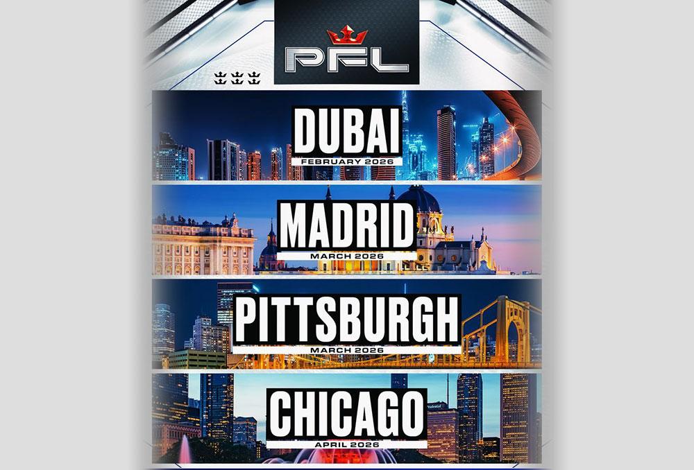 Le PFL dévoile ses ambitions pour 2026 avec vingt-quatre événements et une couverture mondiale sur ESPN