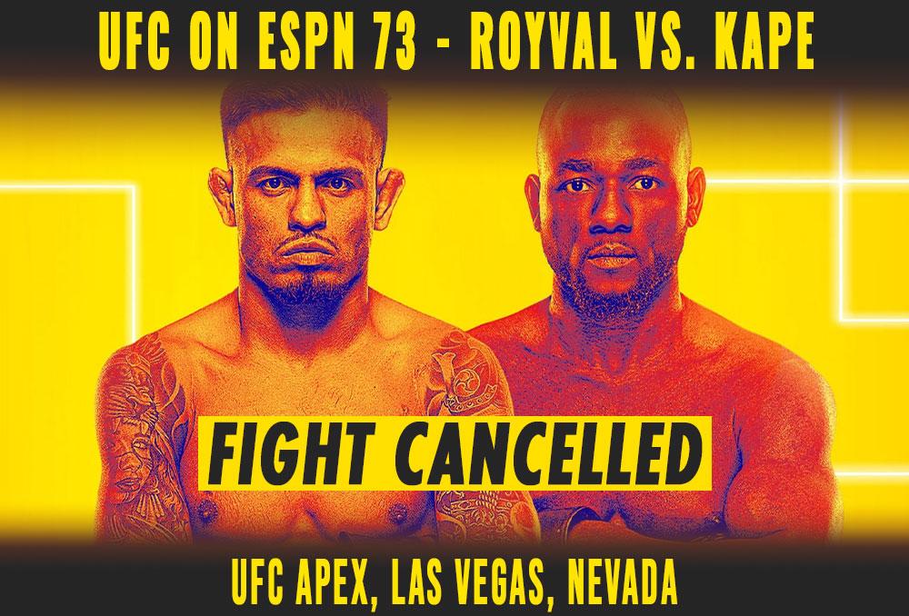 UFC on ESPN 73 - Combats annulés / reprogrammés | Las Vegas