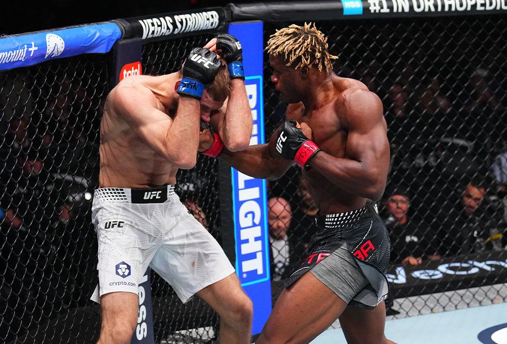 La puissance d'Ateba Gautier fait la différence face à la résilience d'Andrey Pulyaev | UFC 324