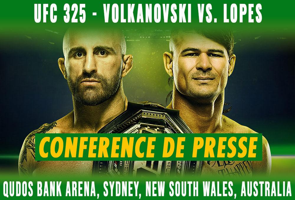 UFC 325 - Conférence de presse d'avant combat | Sydney