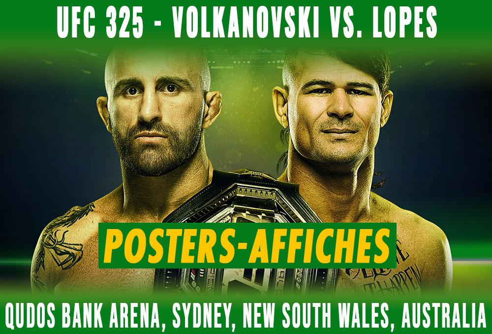 UFC 325 - Les posters et les affiches | Sydney