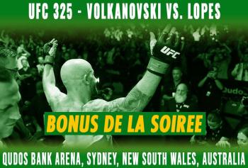 UFC 325 -  Bonus de la soirée | Sydney