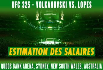 UFC 325 - Les salaires (estimation) | Sydney