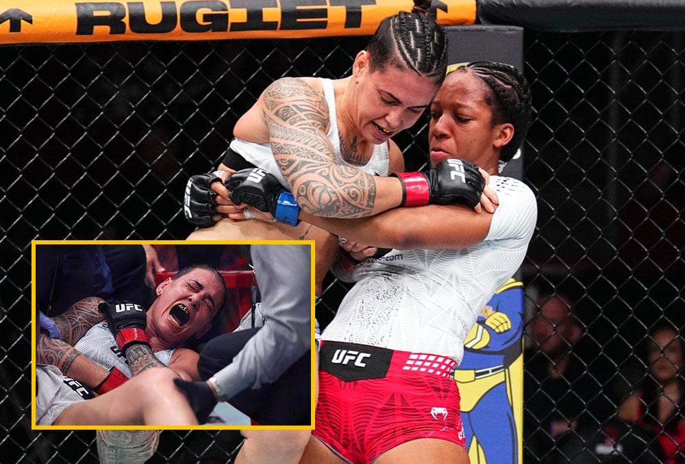 Joselyne Edwards soumet Nora Cornolle au deuxième round et prend sa revanche de manière expéditive | UFC Fight Night 267