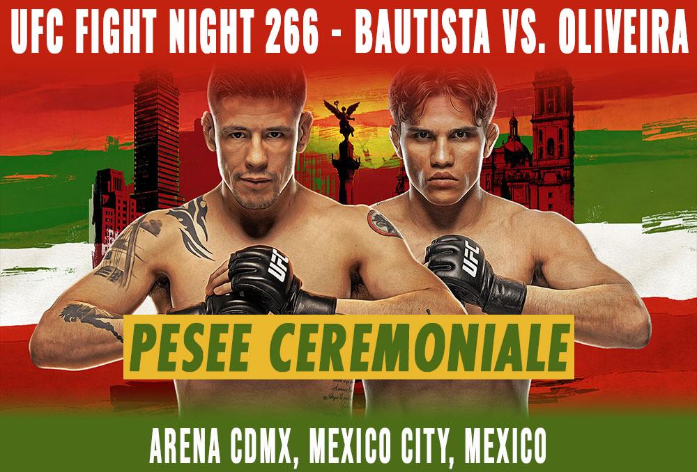 UFC Fight Night 268 - La pesée cérémoniale | Mexico