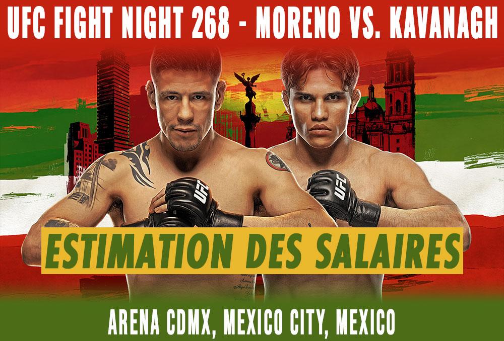 UFC Fight Night 268 - Les salaires (estimation) | Mexico