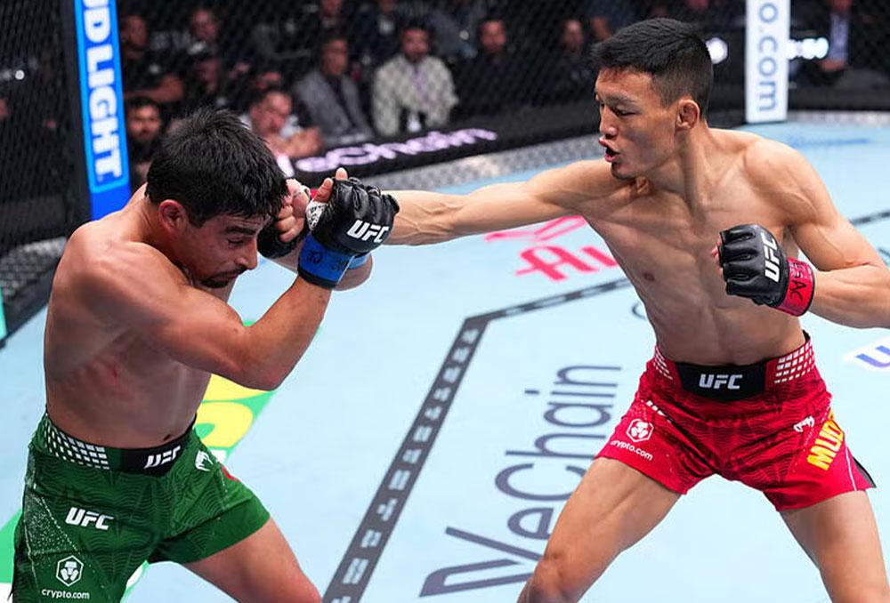Sumudaerji surclasse Jesus Aguilar en s’imposant à la décision unanime au terme d’une prestation maîtrisée de bout en bout | UFC 326