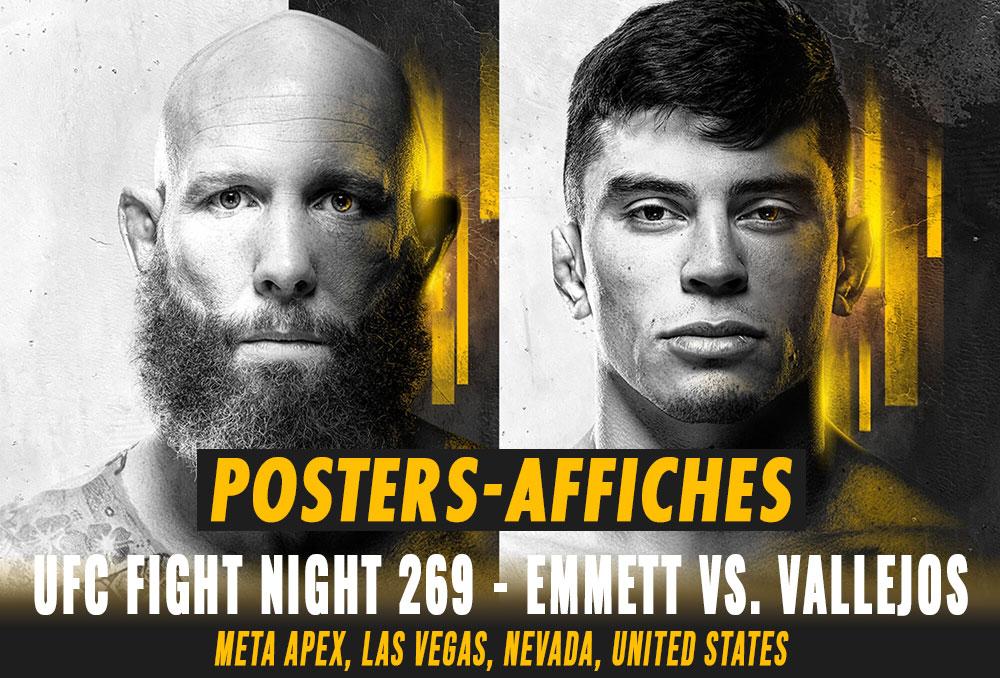 UFC Fight Night 269 - Les posters et les affiches | Las Vegas