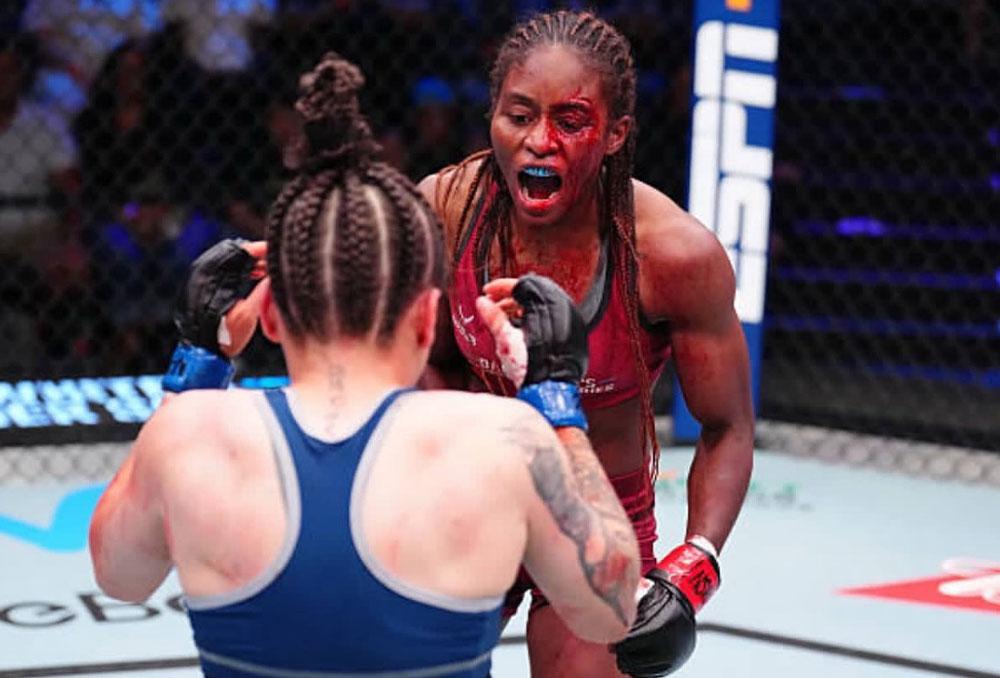 Un baptême du feu à domicile : Shanelle Dyer savoure ses débuts dans l'octogone devant le public de Londres | UFC Fight Night 270