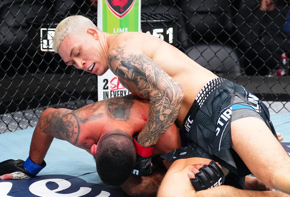 Navajo Stirling inflige un calvaire à Bruno Lopes et signe sa première victoire avant la limite dans l’octogone | UFC Fight Night 271