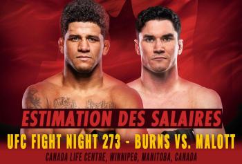 UFC Fight Night 273 - Les salaires (estimation) | Winnipeg