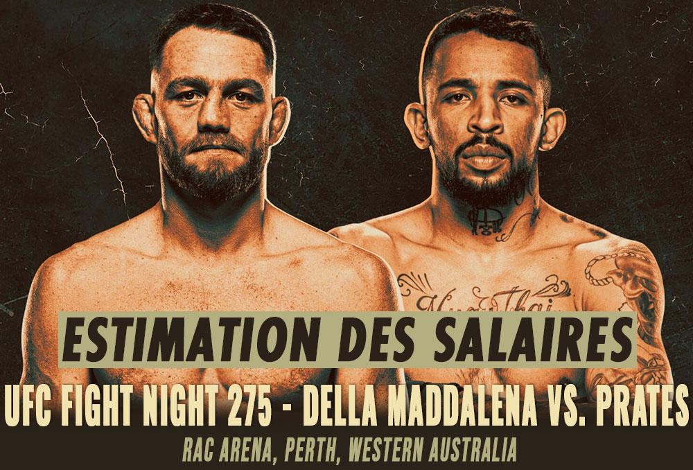 UFC Fight Night 275 - Les salaires (estimation) | Perth