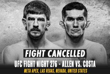 UFC Fight Night 276 - Combats annulés / reprogrammés | Las Vegas