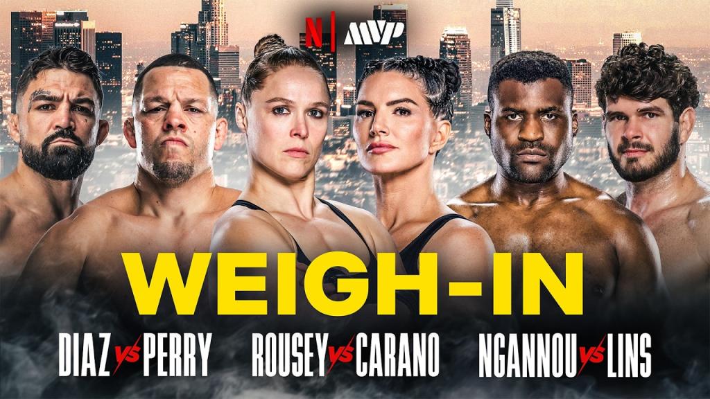 MVP MMA 1 - Rousey vs Carano - La pesée cérémoniale