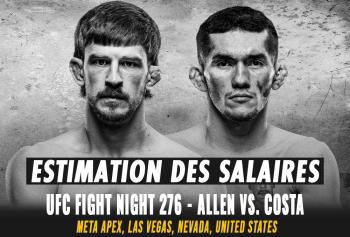 UFC Fight Night 276 - Les salaires (estimation) | Las Vegas