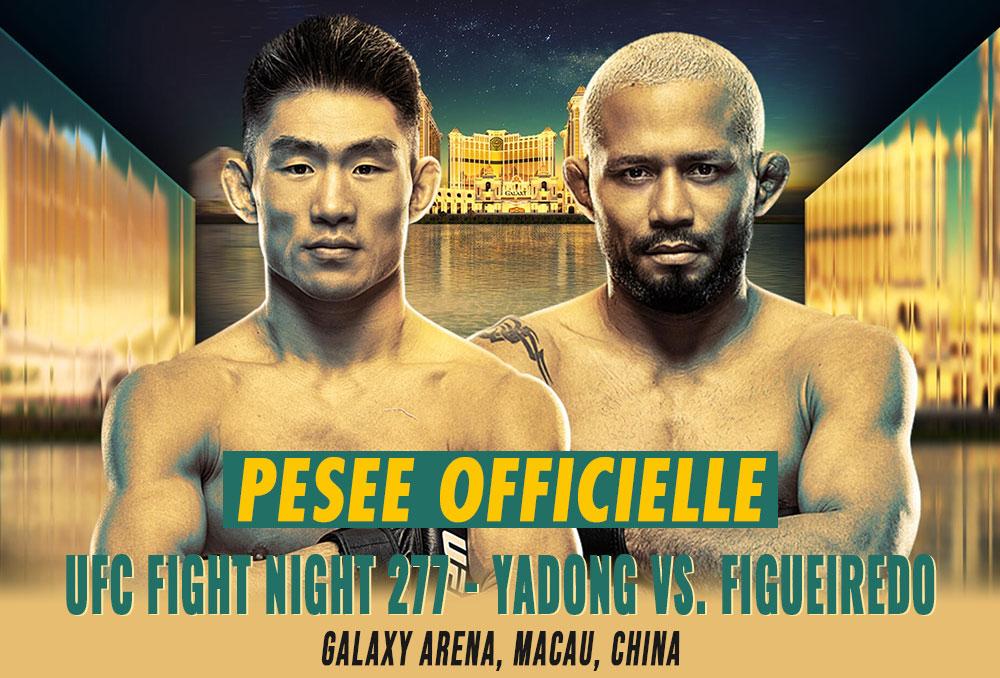 UFC Fight Night 277 - La pesée : résultats, vidéos, faceoffs | Macau