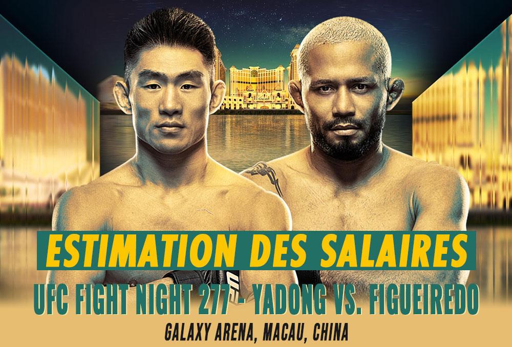 UFC Fight Night 277 - Les salaires (estimation) | Macau