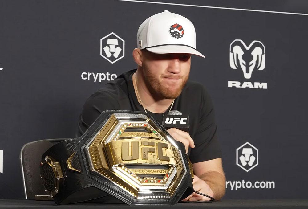 Justin Gaethje cherche à déstabiliser Ilia Topuria avant leur combat | UFC Freedom 250