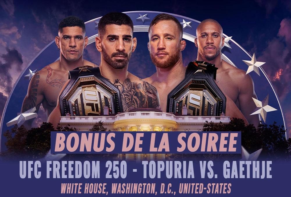 UFC Freedom 250 - Bonus de la soirée | Washington