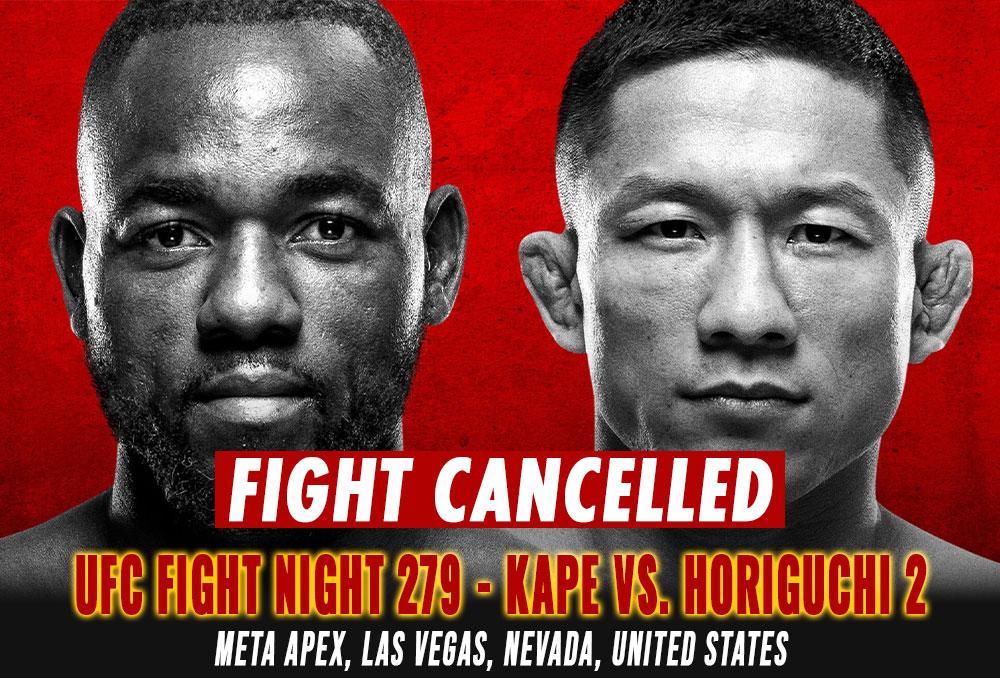 UFC Fight Night 279 - Combats annulés / reprogrammés