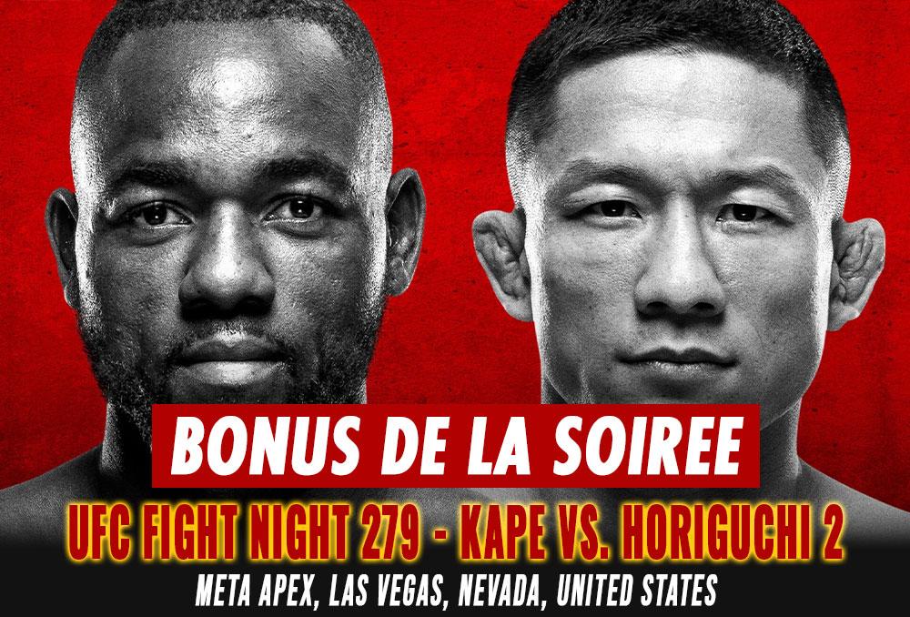 UFC Fight Night 279 - Bonus de la soirée | Las Vegas