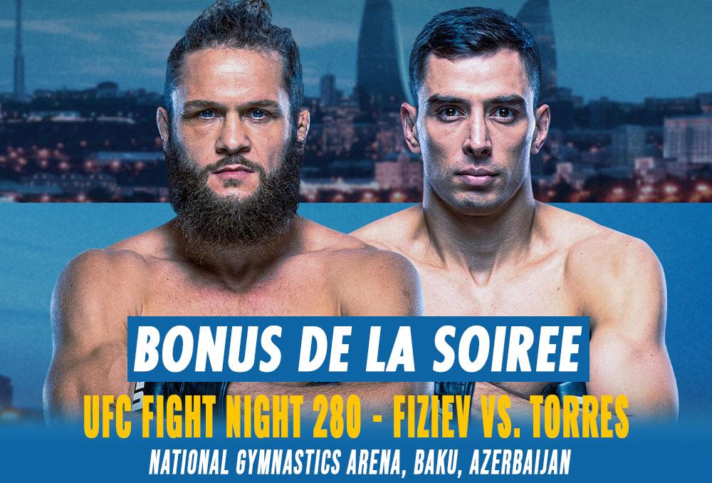 UFC Fight Night 280 - Bonus de la soirée | Baku