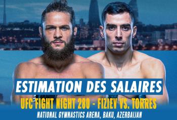 UFC Fight Night 280 - Les salaires (estimation) | Baku