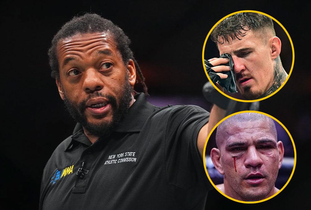 Alex Pereira et Tom Aspinall s'en prennent violemment à l'arbitre Herb Dean